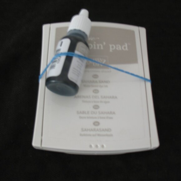 Stampin'Up! SAHARA SAND CLASSIC INK PAD & RE-FILL-Used/Retired. Good, partial - Picture 2 of 2
